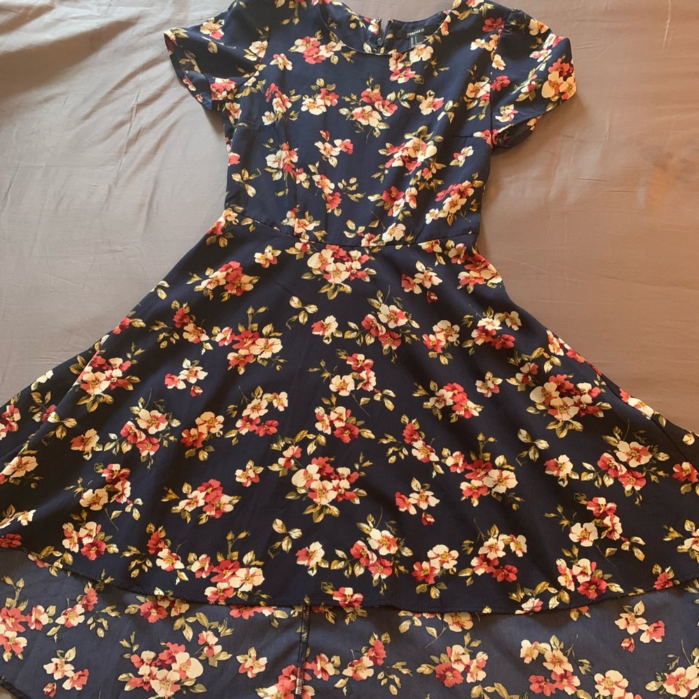 High-low floral Dress